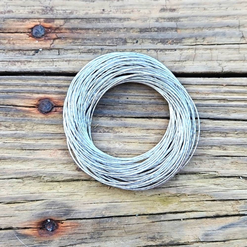 Womens, Junk Jewelry, Shiny, Silver, Intertwined, Linked, Bangles, Bracelets